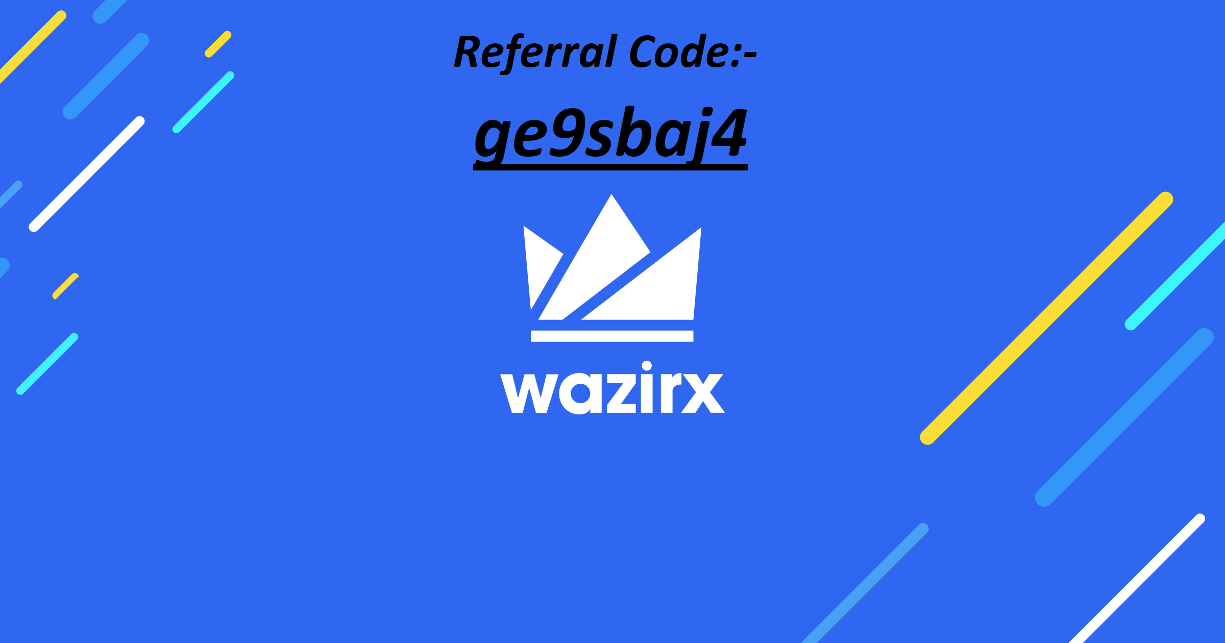 WazirX Referral Code Earn 50 Cashback on fee+50 Discount By WRX
