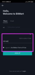 Bitmart Referral Code